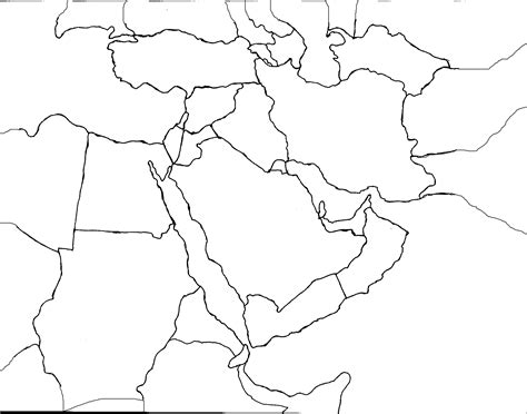 Map of Middle East