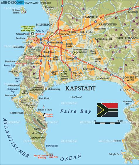 Benefits of using MAP Cape Town South Africa Map