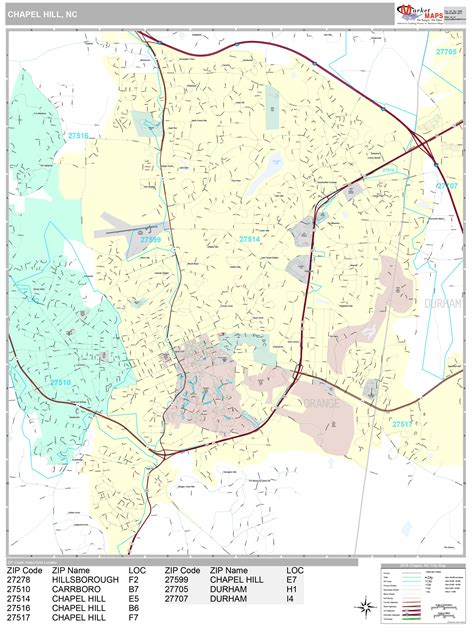 Benefits of using MAP Chapel Hill North Carolina Map