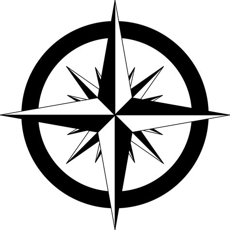 MAP Compass Rose on a Map