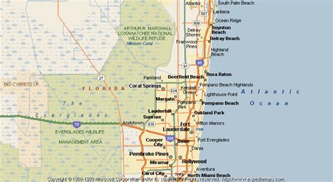 MAP Coral Springs Map of Florida