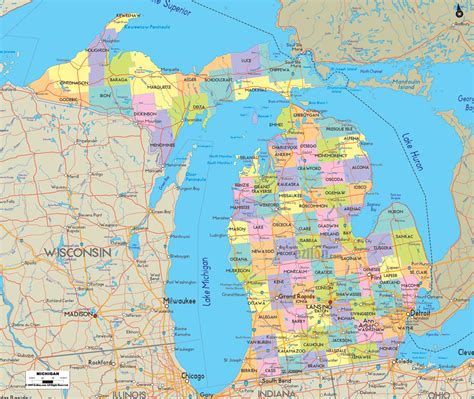 Benefits of using MAP County Map Of Michigan With Cities