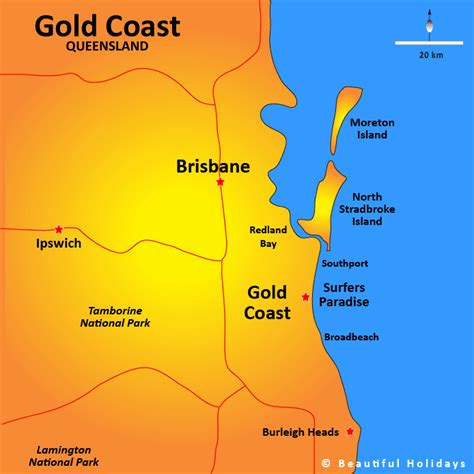 Benefits of using MAP Gold Coast In Australia Map