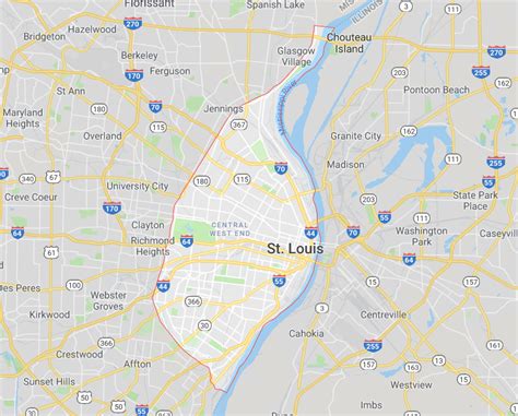 Benefits of using MAP Google Map Of St Louis