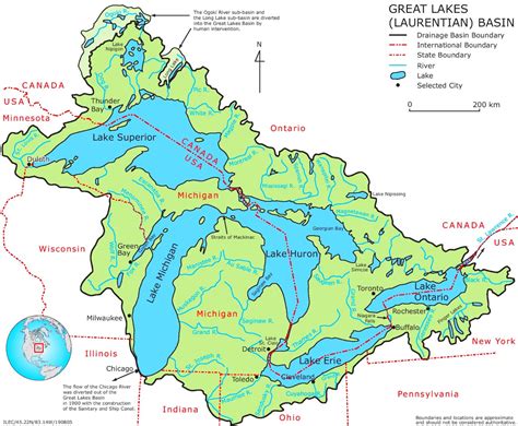 Benefits of Using Map Great Lakes in USA Map