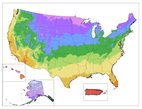 Benefits of using MAP Growing Zones Map United States