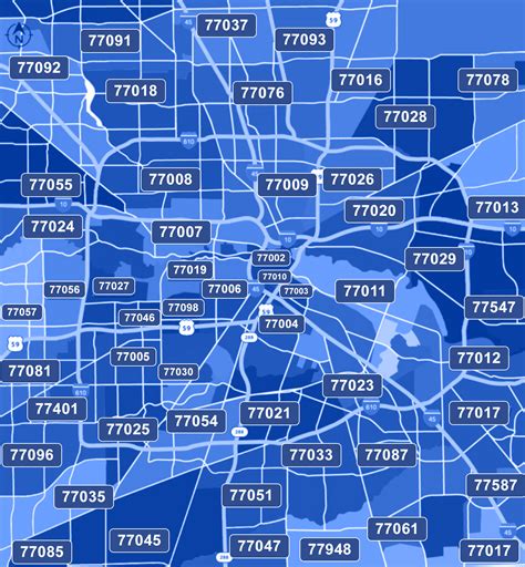 Houston Texas Zip Code Map