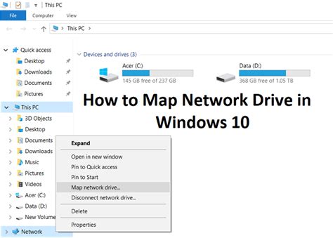 Benefits of Using MAP How To Map A Network Drive Windows 10