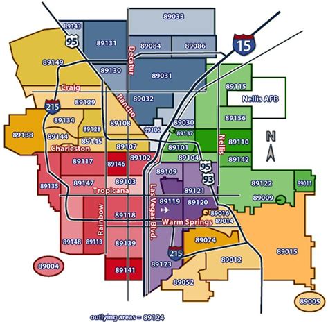 MAP Las Vegas By Zip Code Map