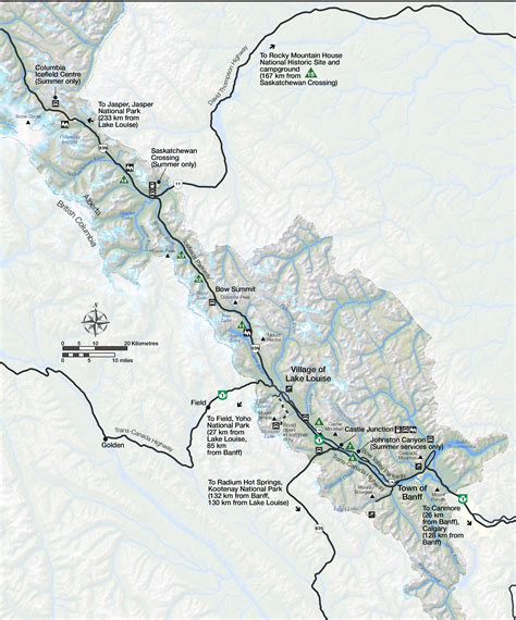 MAP of Banff National Park