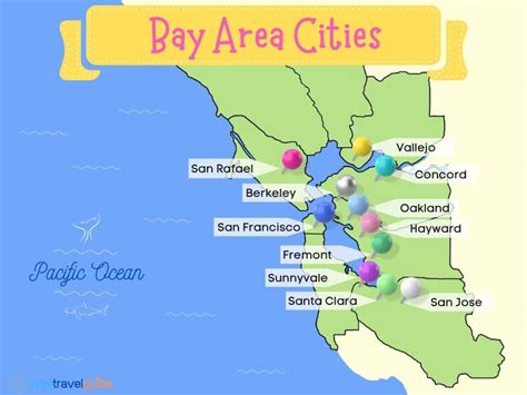 A Map of Bay Area California