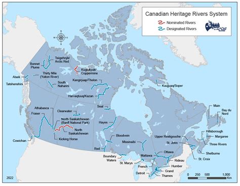 Map Of Canada With Rivers