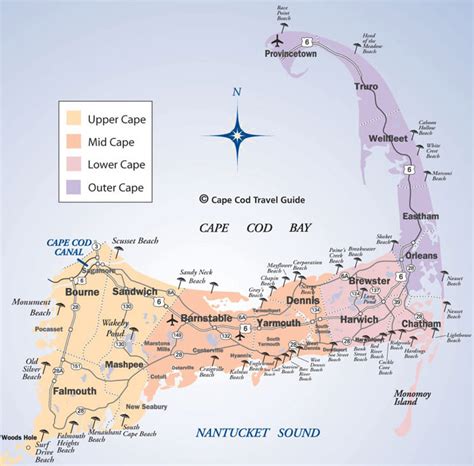 MAP Map Of Cape Cod Beaches