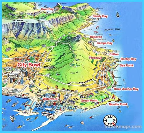 Benefits of using MAP Map Of Cape Town South Africa