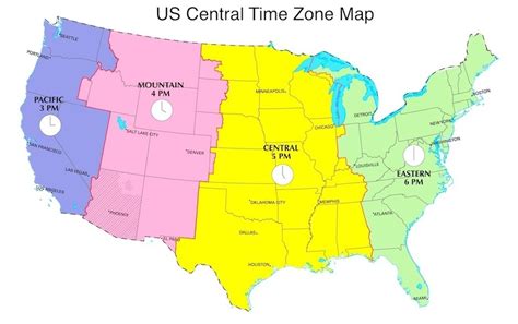 Benefits of using MAP Map Of Central Time Zone