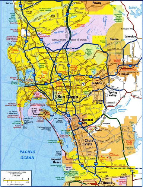 Benefits of Using MAP Map of City of San Diego