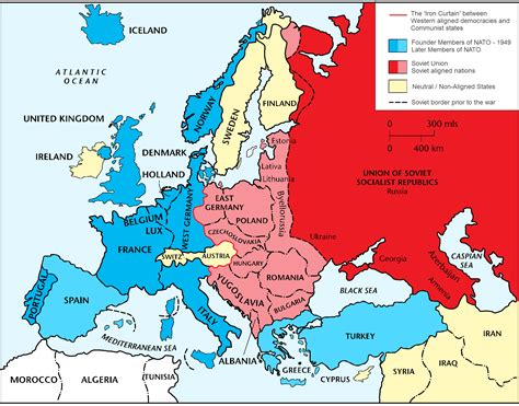 Map Of Cold War Europe Benefits