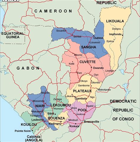 Benefits of Using MAP Map of Congo in Africa