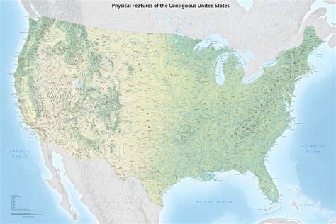 MAP Map of Continental United States