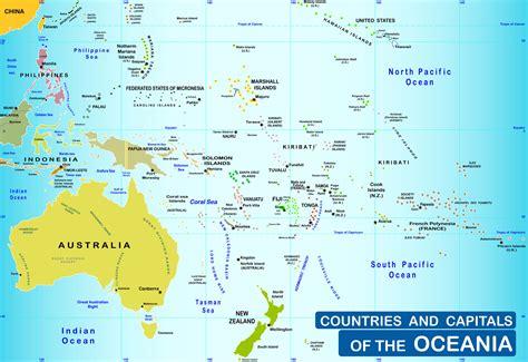 MAP Map Of Countries In Oceania