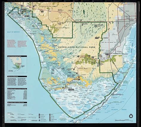 Map of Everglades National Park
