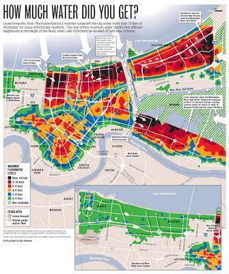 Map of flooding in New Orleans