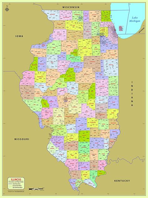 Illinois Map by Zip Code