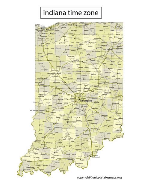 Benefits of using MAP Map Of Indiana Time Zones