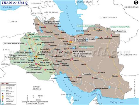 Benefits of Using MAP Map of Iran and Iraq