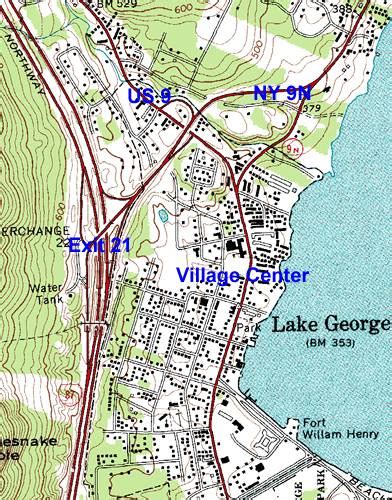 Benefits of using MAP Map of Lake George NY