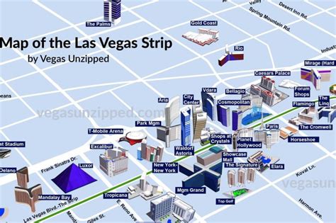 Las Vegas Strip Map