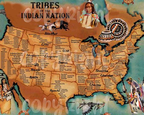 Map of Native American Tribes