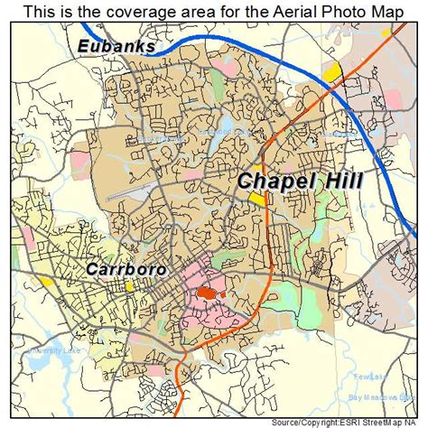 Map of North Carolina Chapel Hill