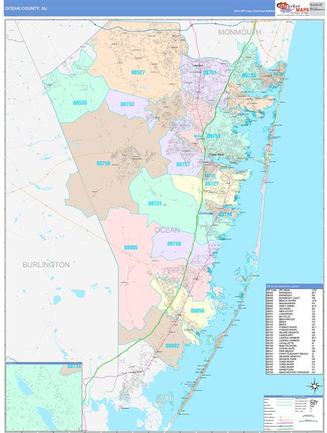 Map Of Ocean County New Jersey