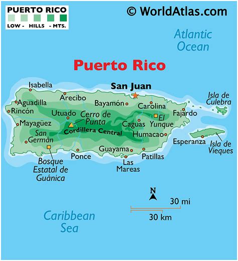 Benefits of using MAP Map of Puerto Rico Islands