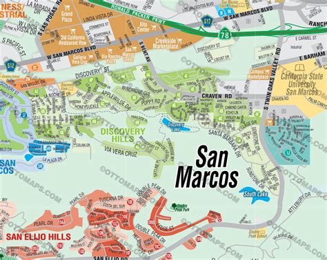 Map of San Marcos Texas