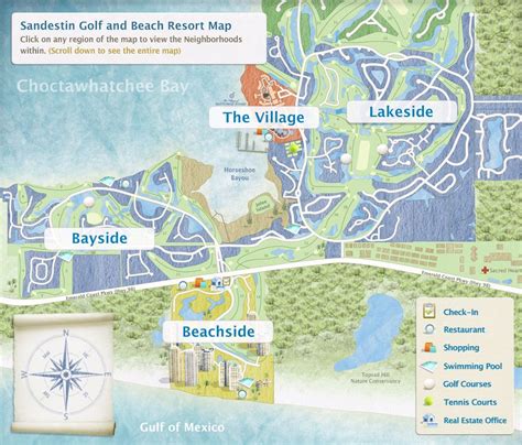 MAP Map of Sandestin Golf and Beach Resort