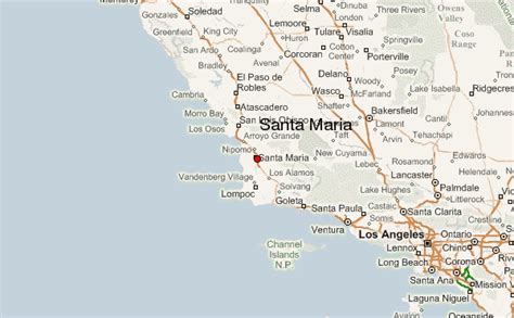 Map of Santa Maria California