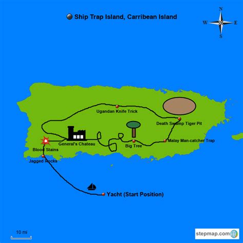 Map Of Ship Trap Island Benefits