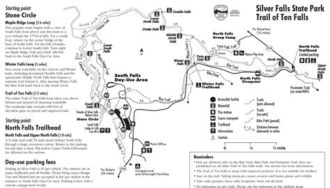 Map of Silver Falls State Park