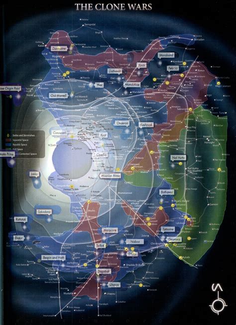 Map of Star Wars Planets