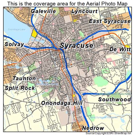 Map of Syracuse New York