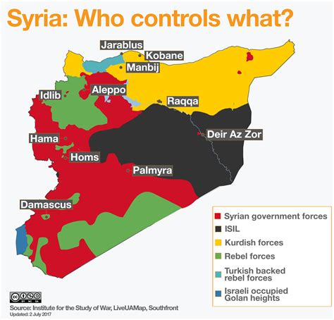 Benefits of using MAP Map Of Syria Civil War