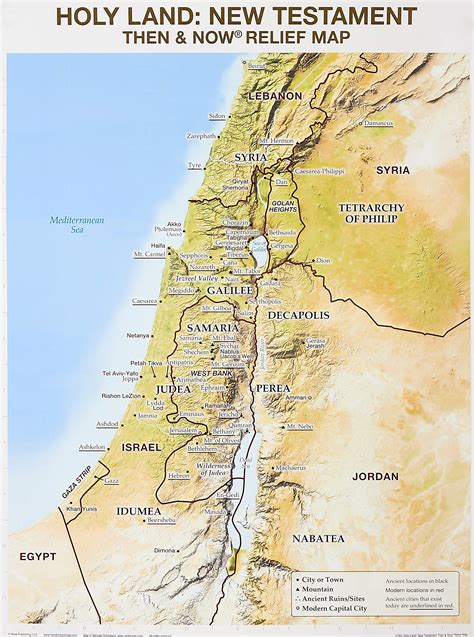 MAP Map Of The Holy Land