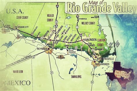 Benefits of using MAP Map Of The Rio Grande Valley
