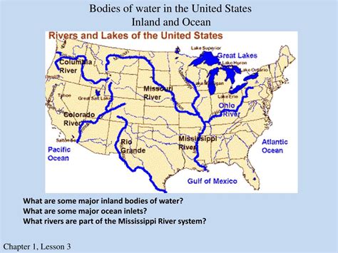 Benefits of Using MAP Map of the United States Bodies of Water