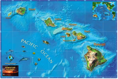Map Of The World Hawaii