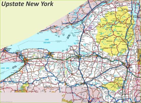 Map of Upstate New York