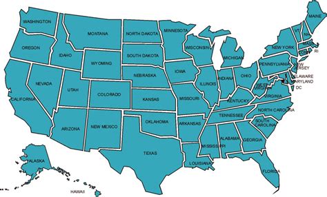 Benefits of Using MAP Map of US 50 States