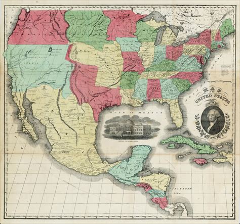 Map of USA in 1850